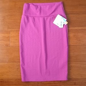 Lularoe XS Solid Pink Cassie Skirt
